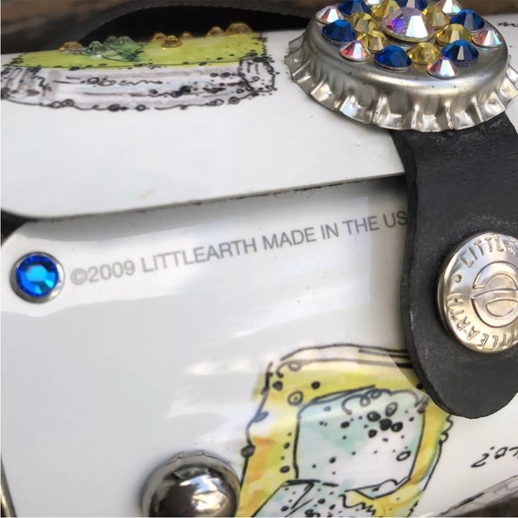 Little Earth Cocktail Time Drinks Handbag Purse Bag Swarovski Crystals 2009 NEW - Picture 7 of 9